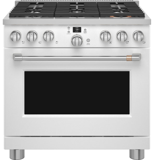 Café 36" Smart Dual-Fuel Commercial-Style Range with 6 Burners (Natural Gas) C2Y366P4TW2