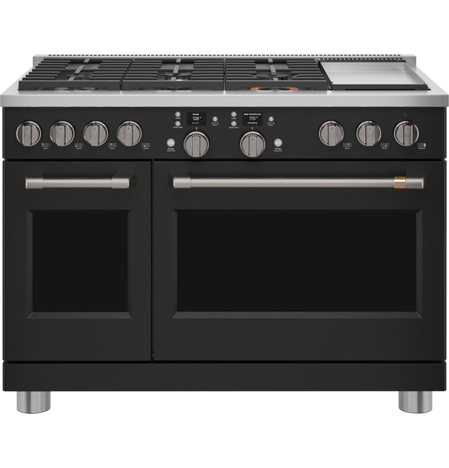 Café 48" Smart Dual-Fuel Commercial-Style Range with 6 Burners and Griddle (Natural Gas) C2Y486P3TD1