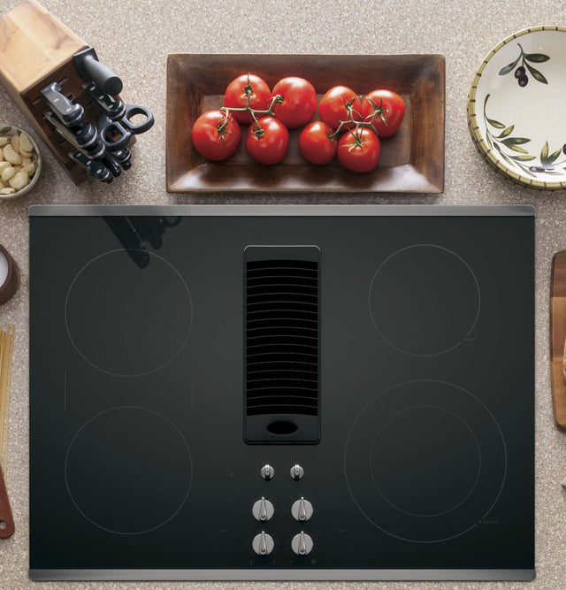 GE Profile 30" Downdraft Electric Cooktop PP9830SRSS-Stainless Steel