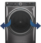 GE 7.8 cu. ft. Capacity Smart Front Load Electric Dryer with Sanitize Cycle GFD55ESSNWW