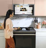 Cafe 30" Smart Slide-In, Front-Control, Induction and Convection Range with In-Oven Camera in Platinum Glass CHS90XM2NS5