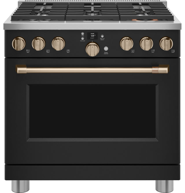 Café 36" Smart Dual-Fuel Commercial-Style Range with 6 Burners (Natural Gas) C2Y366P3TD1