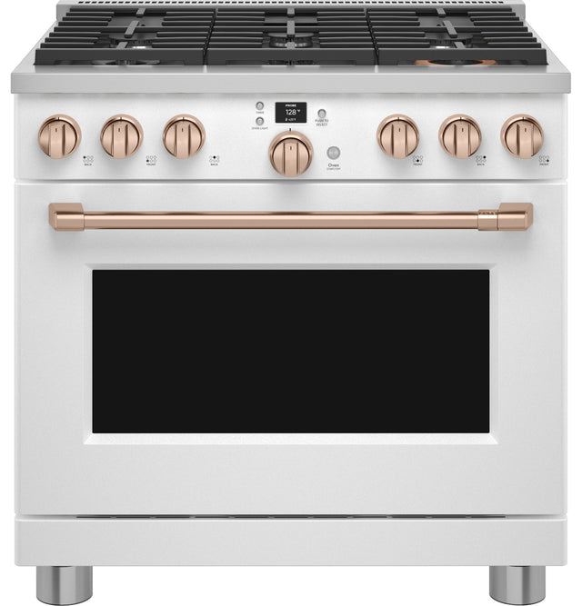 Café 36" Smart Dual-Fuel Commercial-Style Range with 6 Burners (Natural Gas) C2Y366P4TW2