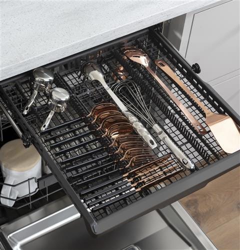 Café Stainless Interior Built-In Dishwasher with Hidden Controls CDT845P4NW2