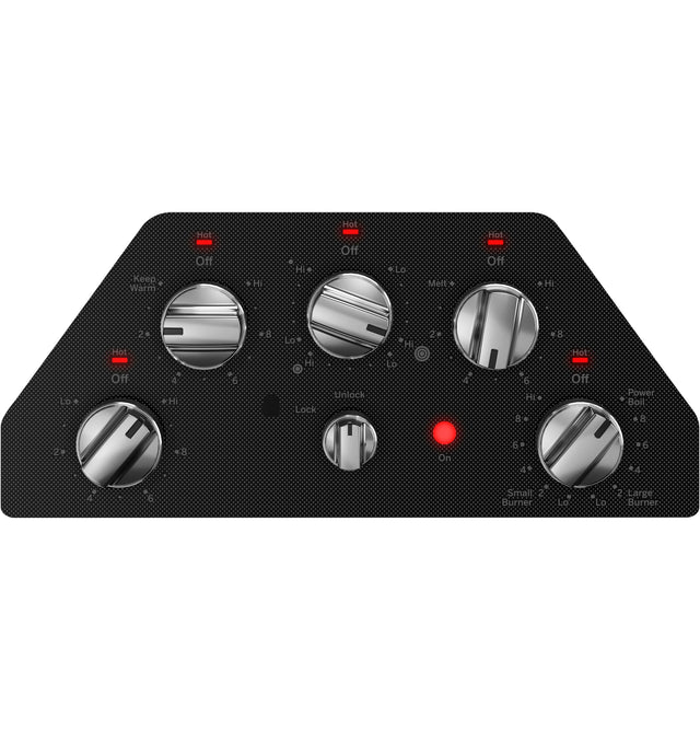 GE 36" Built-In Knob Control Electric Cooktop JEP5036STSS-Stainless Accents- Aluminum Trim