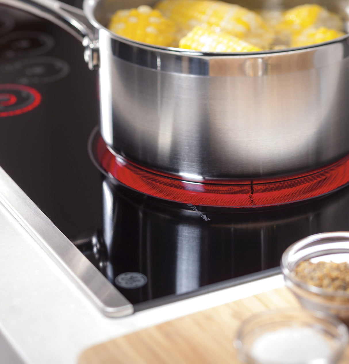 GE Profile 30" Downdraft Electric Cooktop PP9830SRSS