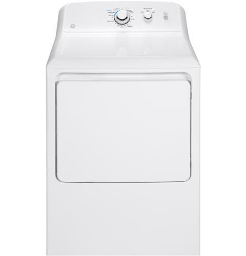 GE 6.2 cu. ft. capacity aluminized alloy drum electric dryer GTX33EASKWW