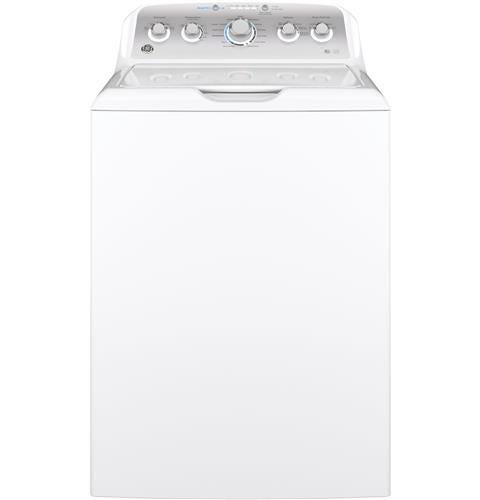 GE 4.6 cu. ft. Capacity Washer with Stainless Steel Basket GTW500ASNWS