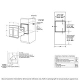 Cafe Professional Series 30" Smart Built-In Convection French-Door Single Wall Oven CTS90FP4NW2