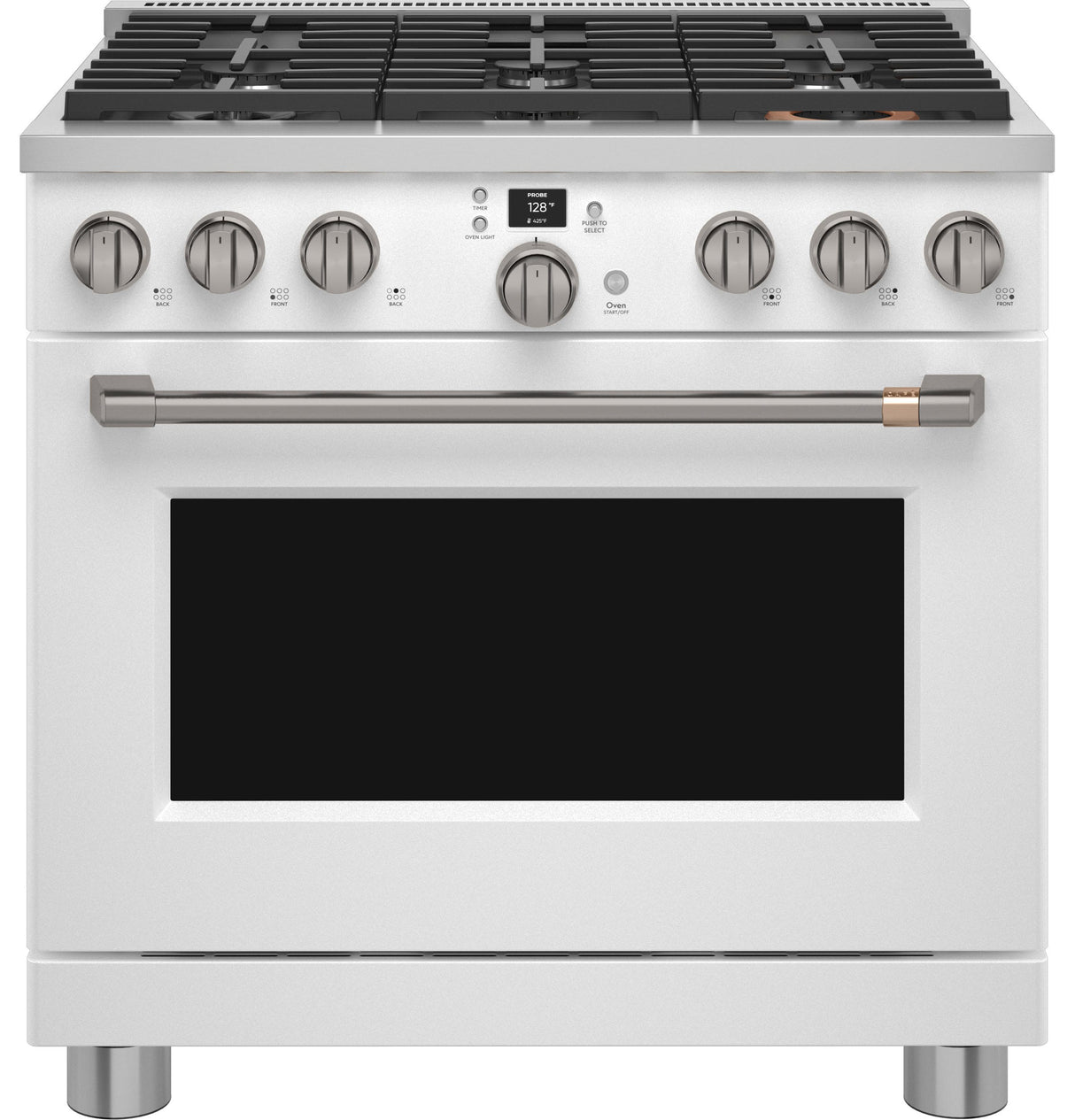 Café 36" Smart Dual-Fuel Commercial-Style Range with 6 Burners (Natural Gas) C2Y366P4TW2