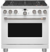 Café 36" Smart Dual-Fuel Commercial-Style Range with 6 Burners (Natural Gas) C2Y366P4TW2