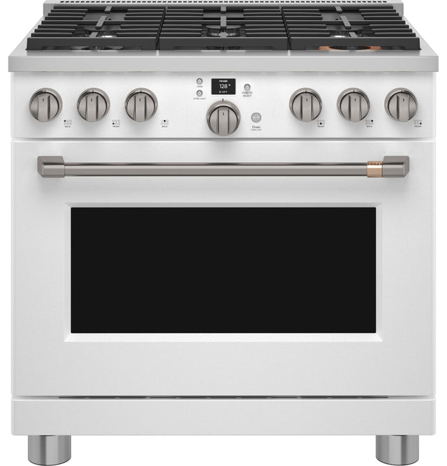 Café 36" Smart Dual-Fuel Commercial-Style Range with 6 Burners (Natural Gas) C2Y366P4TW2