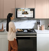 Cafe 30" Smart Slide-In, Front-Control, Induction and Convection Range with In-Oven Camera in Platinum Glass CHS90XM2NS5