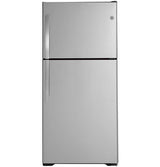 GE ENERGY STAR 19.1 Cu. Ft. Top-Freezer Refrigerator GTE19JSNRSS