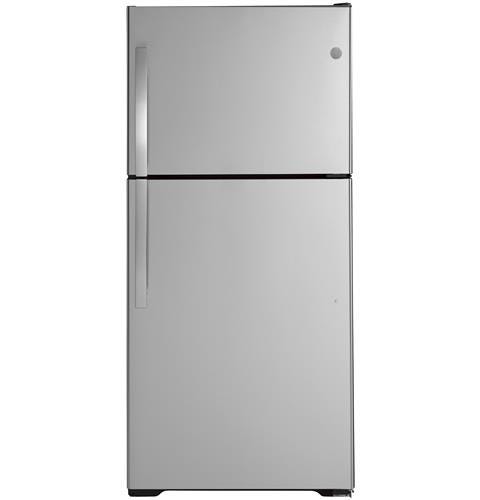 GE ENERGY STAR 19.1 Cu. Ft. Top-Freezer Refrigerator GTE19JSNRSS