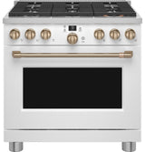 Café 36" Smart Dual-Fuel Commercial-Style Range with 6 Burners (Natural Gas) C2Y366P4TW2