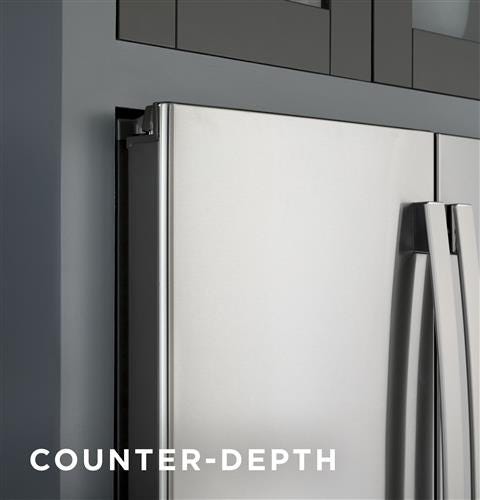 GE Profile Series ENERGY STAR 23.1 Cu. Ft. Counter-Depth French-Door Refrigerator PWE23KYNFS