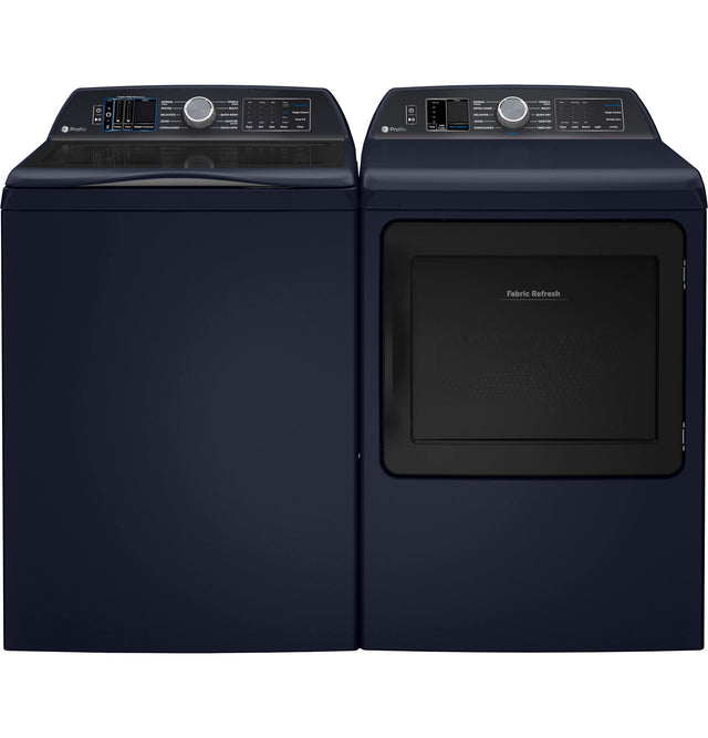 GE Profile 7.3 cu. ft. Capacity Smart Electric Dryer with Fabric Refresh PTD90E-Royal Sapphire Blue