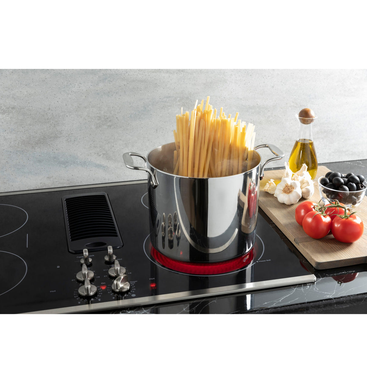 GE Profile 30" Downdraft Electric Cooktop PP9830SRSS