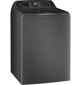 GE Profile 5.4 cu. ft. Capacity Washer with Smarter Wash Technology and FlexDispense PTW700B-Gray