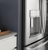 GE Profile Series ENERGY STAR 22.2 Cu. Ft. Counter-Depth French-Door Refrigerator PYE22KYNFS