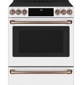 CAFÉ 30" SMART SLIDE-IN, FRONT-CONTROL, INDUCTION AND CONVECTION RANGE WITH WARMING DRAWER CHS900P4MW2