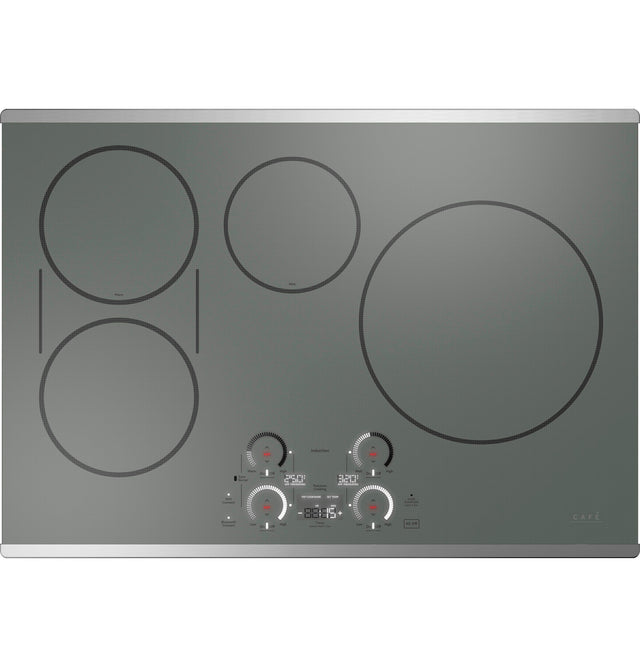 Café Series 30" Built-In Touch Control Induction Cooktop CHP90302TSS-Slate-Stainless Trim