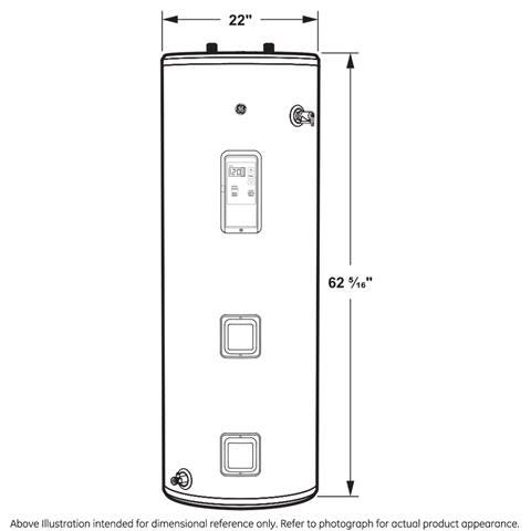 GE Smart 50 Gallon Tall Electric Water Heater GE50T10BLM