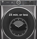 GE 7.8 cu. ft. Capacity Smart Front Load Electric Dryer with Sanitize Cycle GFD55ESSNWW