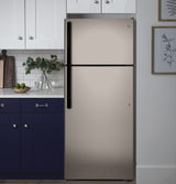 GE ENERGY STAR 17.5 Cu. Ft. Top-Freezer Refrigerator GTE18DCNRSA