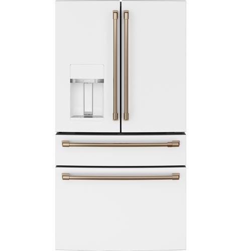 Café ENERGY STAR 27.8 Cu. Ft. Smart 4-Door French-Door Refrigerator CVE28DP4NW2