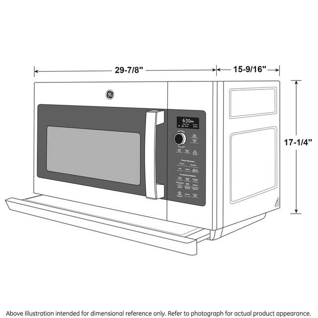 GE Profile 2.2 Cu. Ft. Over-the-Range Sensor Microwave Oven PVM9225SRSS