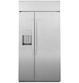 GE Profile Series 48" Smart Built-In Side-by-Side Refrigerator with Dispenser PSB48YSNSS