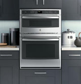 GE Profile Series 30 in. Combination Double Wall Oven with Convection and Advantium Technology PT9800SHSS