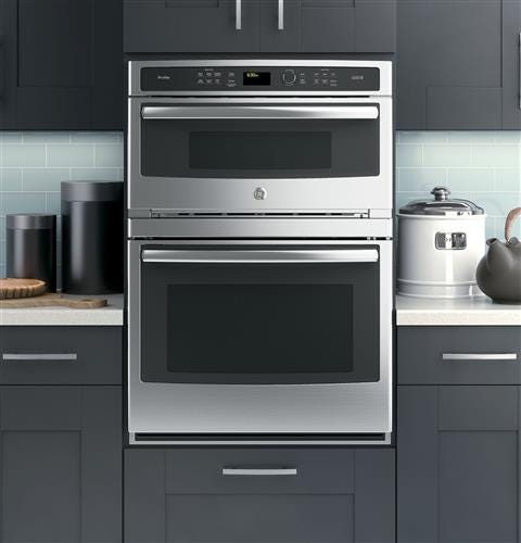 GE Profile Series 30 in. Combination Double Wall Oven with Convection and Advantium Technology PT9800SHSS