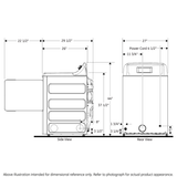 GE 6.2 cu. ft. Capacity aluminized alloy drum Gas Dryer GTX52GASPWB