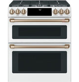 Café 30" Slide-In Front Control Gas Double Oven with Convection Range CGS750P4MW2