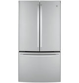 GE ENERGY STAR 23.1 Cu. Ft. Counter-Depth Fingerprint Resistant French-Door Refrigerator GWE23GYNFS