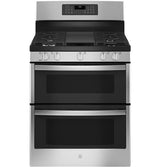 GE 30" Free-Standing Gas Double Oven Convection Range JGBS86SPSS