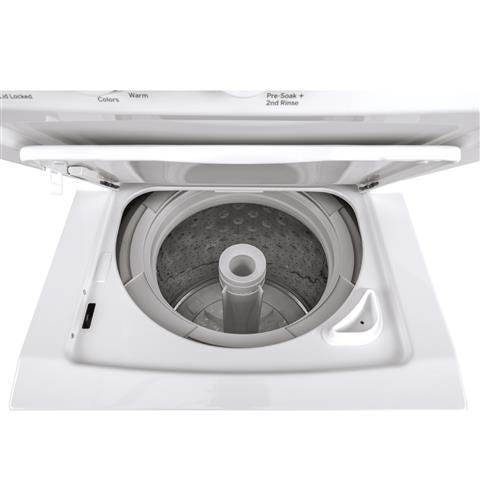 GE Unitized Spacemaker 2.3 DOE cu. ft. Stainless Steel Washer and 4.4 cu. ft. Electric Dryer GUD24ESSMWW