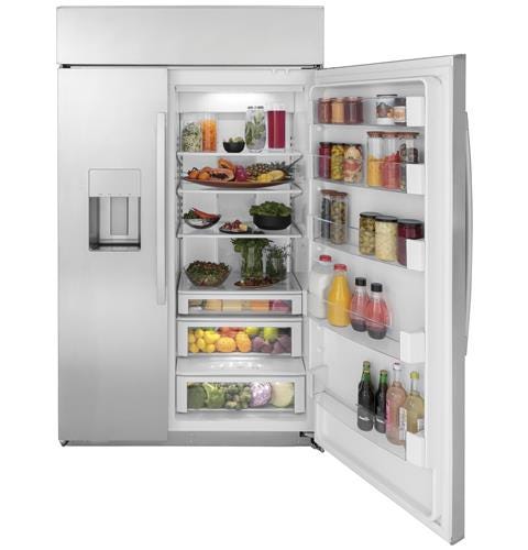 GE Profile Series 48" Smart Built-In Side-by-Side Refrigerator with Dispenser PSB48YSNSS