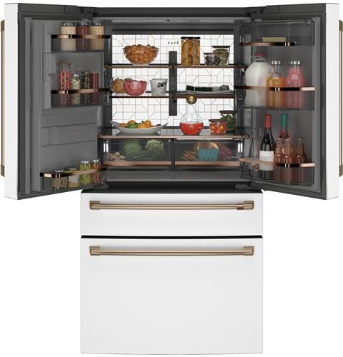 Café ENERGY STAR 27.8 Cu. Ft. Smart 4-Door French-Door Refrigerator CVE28DP4NW2