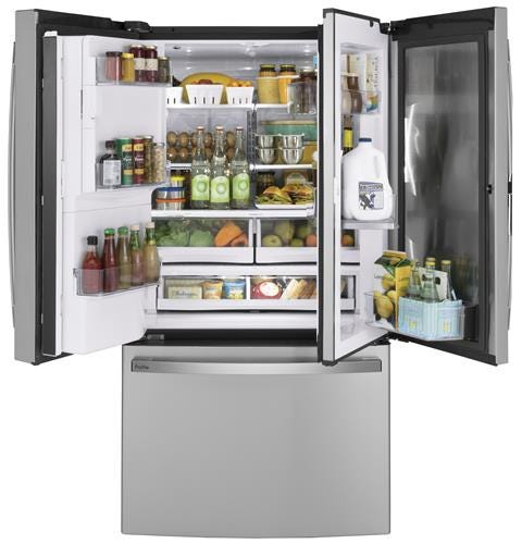 GE Profile Series 27.8 Cu. Ft. French-Door Refrigerator with Door In Door and Hands-Free AutoFill PFD28KYNFS