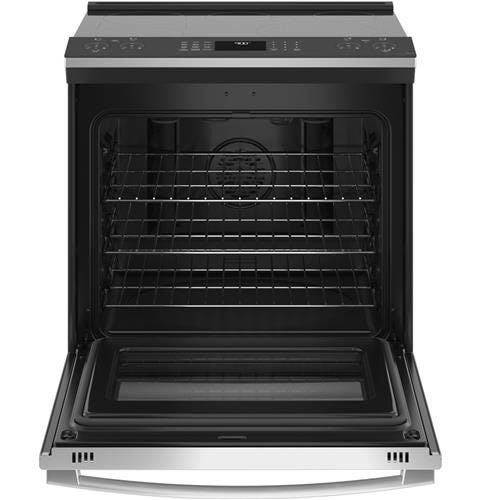 GE Profile 30" Smart Slide-In Electric Convection Fingerprint Resistant Range PSS93YPFS