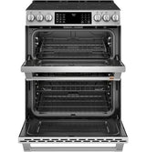 Café™ 30" Slide-In Front Control Radiant and Convection Double Oven Range CES750P2MS1