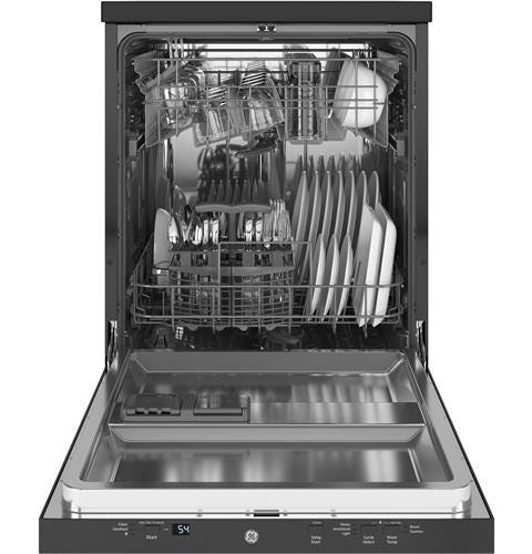 GE 24" Stainless Steel Interior Portable Dishwasher with Sanitize Cycle GPT225SGLBB