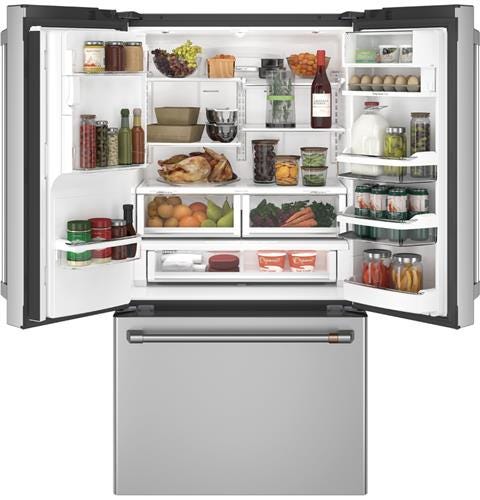 Café ENERGY STAR 22.2 Cu. Ft. Counter-Depth French-Door Refrigerator with Hot Water Dispenser CYE22TP2MS1