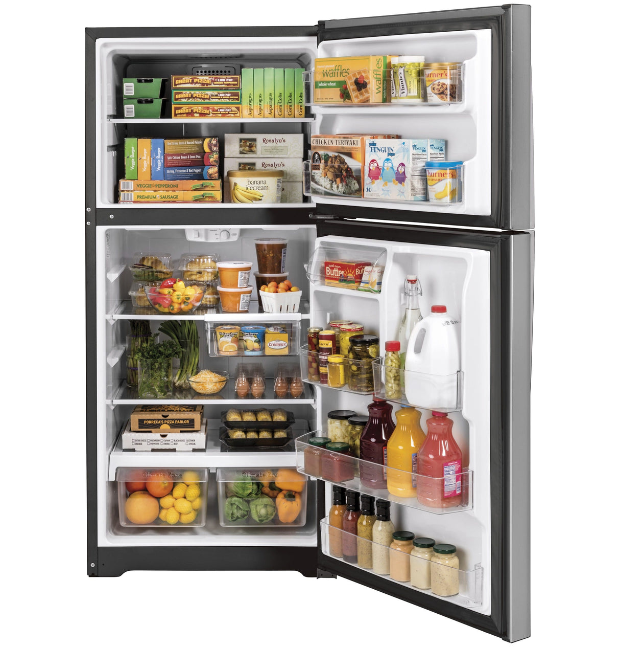 GE 19.2 Cu. Ft. Top-Freezer Refrigerator GTS19KYNRFS (S&D)