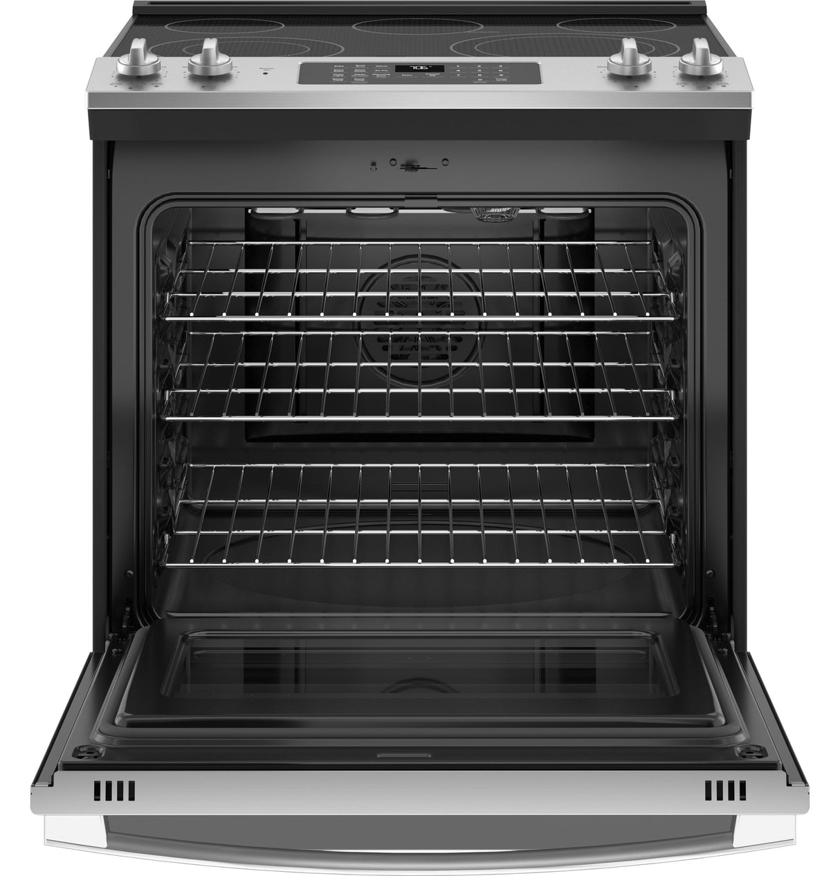 GE 30" Slide-In Electric Convection Double Oven Range JSS86SPSS