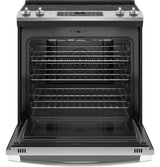 GE 30" Slide-In Electric Convection Double Oven Range JSS86SPSS